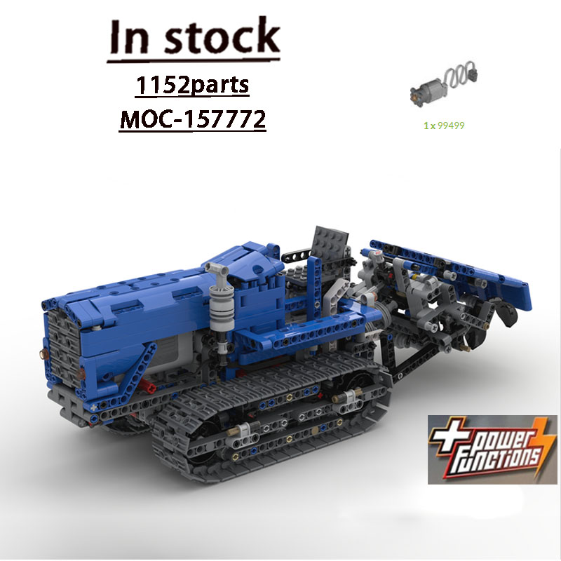 Urban Farming Building - MOC-157772 アーバンファーム農業用クローラートラクター ビルディングブロックモデル 1155 パーツ 男の子